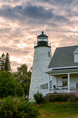 Dramatic Sky by Dice Head Lighthouse in Maine